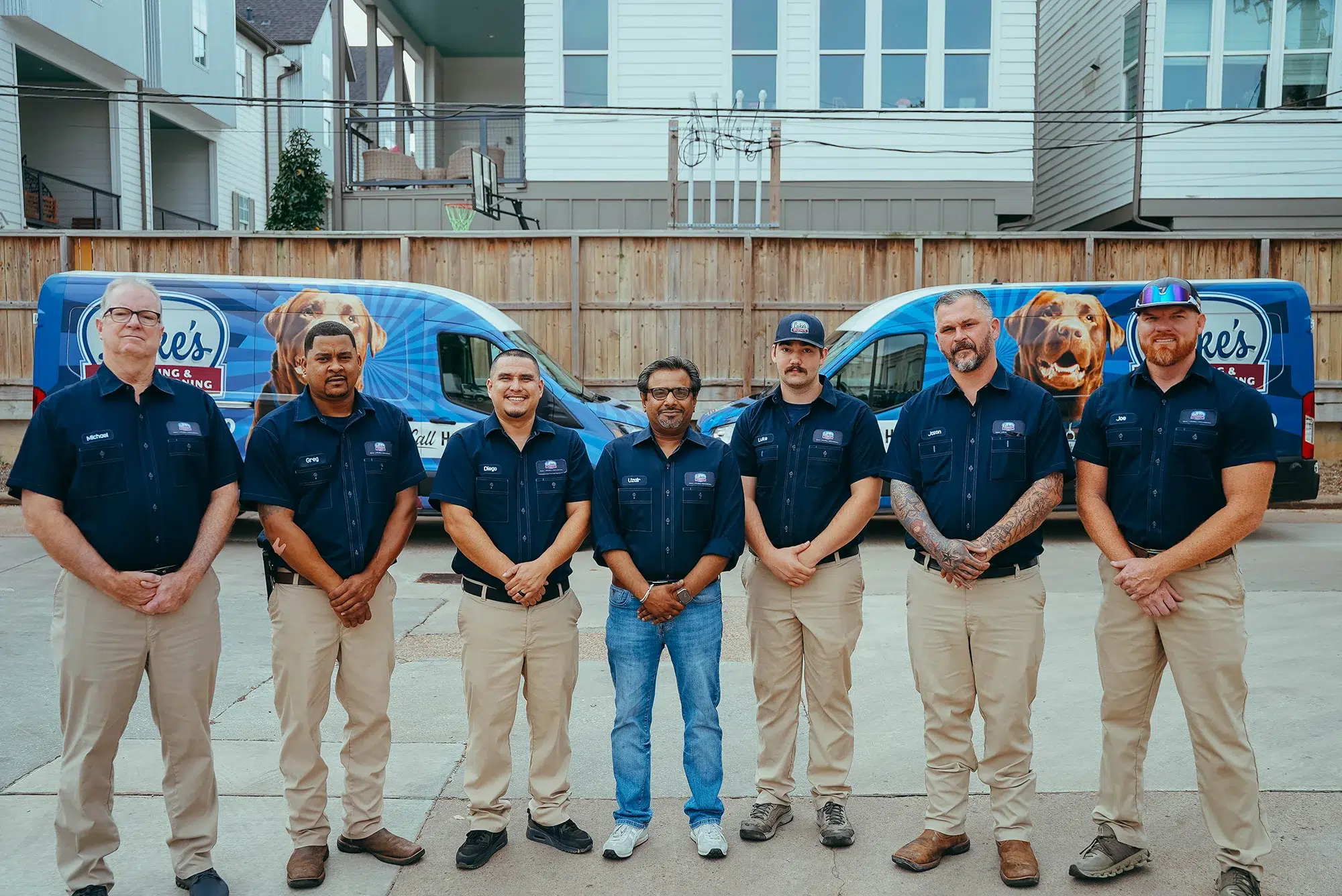 Luke's Plumbing & Air team, committed to honest service and happy Houston homes