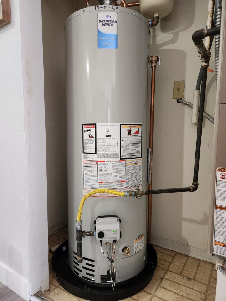 recent water heater installation in houston, tx
