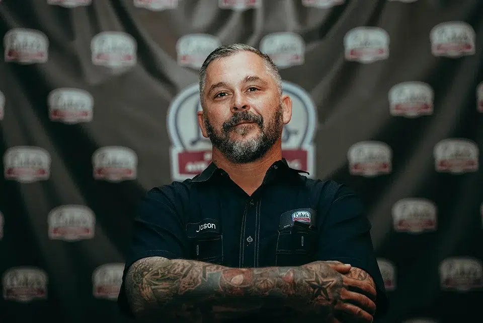 Jason, Licensed Houston plumbing expert, from Luke's in uniform