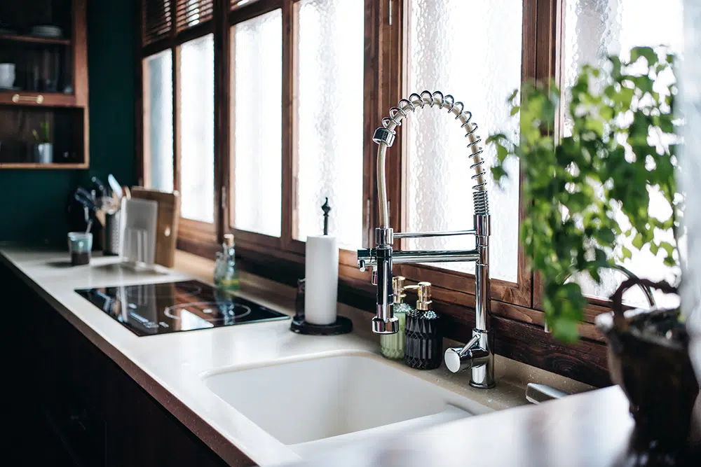 Kitchen sink in Houston, TX.